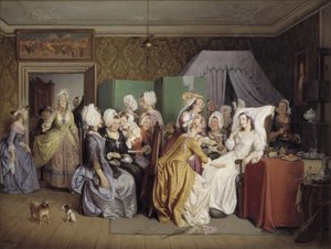 Kohtaus Ludwig Holbergin Makuuhuoneesta tekijältä Wilhelm Marstrand