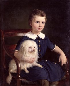 Tutkimus pojasta lemmikkikoiran kanssa, 1860