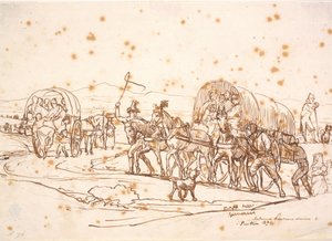 Juna kampanjan läpi kirkkojuhlaan "Madonna dellamore divina in Pintsen 39" tekijältä Wilhelm Marstrand