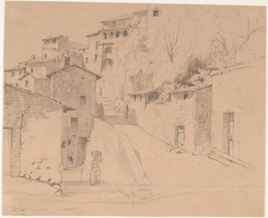Via Piave med La Porta Su ja Olevano Romano tekijältä Wilhelm Marstrand