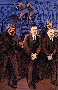 Karikatyyri saksalaisista insinööreistä Venäjällä Simplicissimus-lehdestä