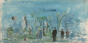 Central Park, New York (öljy kankaalle) tekijältä Wilhelm Thoeny
