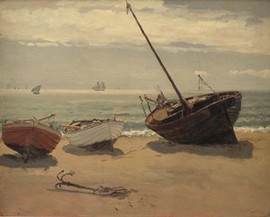 Veneitä rannalla. Skagen tekijältä Wilhelm Xylander