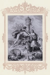 Haideroslein (litho) tekijältä Wilhelm von (after) Kaulbach