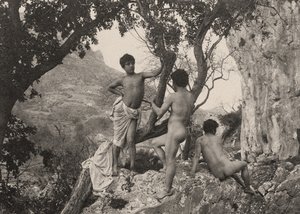 tutkimus miesten alastomista, n. 1900 tekijältä Baron Wilhelm von Gloeden