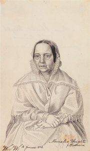 Maria Elisabeth von Wright, taiteilijan äiti. tekijältä Wilhelm von Wright