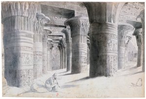 "Portico of Esuch, Egypti", 1822 tekijältä Wilkinson
