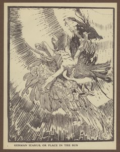 Saksalainen Icarus eli paikka auringossa (litho)