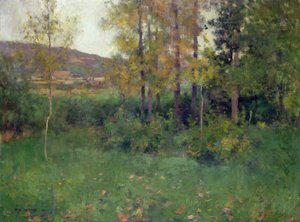 Keväinen maisema, Giverny tekijältä Willard Leroy Metcalf
