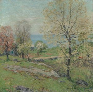 Orastava tammi, 1916. tekijältä Willard Leroy Metcalf