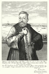 Adam Kazanowski, puolalais-liettualainen aatelismies (kaiverrus) tekijältä Willem (c.1597 1660) Hondius