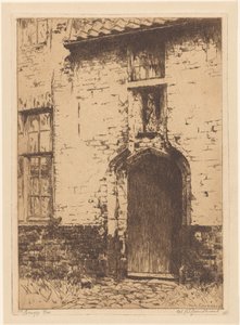 Brugge (alkuperäinen nimi esineessä) tekijältä Willem Adrianus Grondhout (signed by artist)