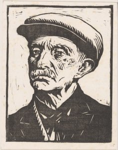 Tuntemattoman miehen muotokuva tekijältä Willem Adrianus Grondhout (signed by artist)