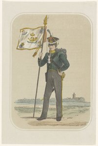 Leidenin yliopiston vapaaehtoinen metsästäjä, 1830 tekijältä Willem Bal