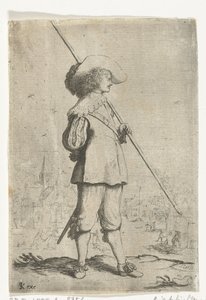Seisova sotilas tekijältä Willem Basse (attributed to)