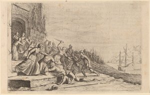 Solonin seuraajat puolustavat Venuksen temppeliä, 1634.