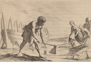 Ulysses jumalatar Calypson saarella, 1634.