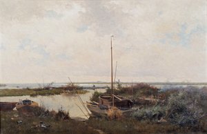 Jokimaisema, 1882. tekijältä Willem Bastiaan Tholen