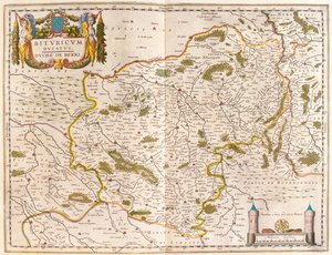 Beauvais, bergues, teoksessa "Theatrum Orbis Terrarum, sive Atlas Novus", Willem Blaeu, Amsterdam. tekijältä Willem Blaeu