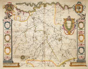 Brabant Willem Bleaun Theatrum Orbis Terrarumista Amsterdamista tekijältä Willem Blaeu