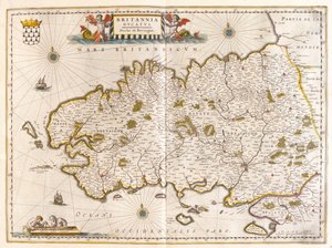 Bretagne, teoksessa "Theatrum Orbis Terrarum, sive Atlas Novus", Willem Blaeu, Amsterdam. tekijältä Willem Blaeu
