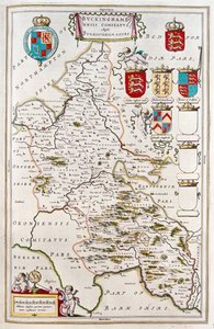 Buckingam shire, Willem Blaeun teoksessa "Theatrum Orbis Terrarum, sive Atlas Novus", Amsterdam. tekijältä Willem Blaeu