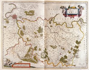 Canton de Brie, teoksessa "Theatrum Orbis Terrarum, sive Atlas Novus", Willem Blaeu, Amsterdam. tekijältä Willem Blaeu