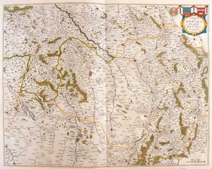 Champagne - Cambresis - Picardie- Normandie ja Bretagne, teoksessa "Theatrum Orbis Terrarum, sive Atlas Novus", Willem Blaeu, Amsterdam. tekijältä Willem Blaeu