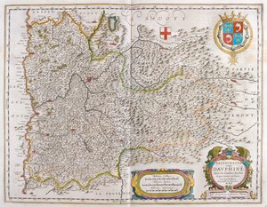 Grenoble, teoksessa "Theatrum Orbis Terrarum, sive Atlas Novus", Willem Blaeu, Amsterdam. tekijältä Willem Blaeu