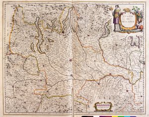 Lombardia, Italia, Willem Blaeun teoksessa "Theatrum Orbis Terrarum, sive Atlas Novus", Amsterdam. tekijältä Willem Blaeu