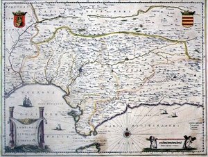 Andalusian kartta, Espanja (kaiverrus)