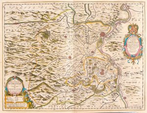 Orange ja Avignon, Willem Blaeun teoksessa "Theatrum Orbis Terrarum, sive Atlas Novus", Amsterdam. tekijältä Willem Blaeu