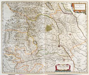 Piemont, Italia, Willem Blaeun teoksessa "Theatrum Orbis Terrarum, sive Atlas Novus", Amsterdam. tekijältä Willem Blaeu