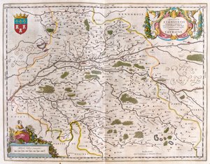 Loire-joen laakso ja kaupunki (Bloise, Amboise) - touraine, teoksessa "Theatrum Orbis Terrarum, sive Atlas Novus", Willem Blaeu, Amsterdam. tekijältä Willem Blaeu