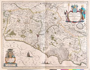 Rooma, Italia, Willem Blaeun teoksessa "Theatrum Orbis Terrarum, sive Atlas Novus", Amsterdam. tekijältä Willem Blaeu