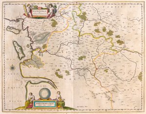 Saintonge ja Angoumois, Charente-Maritime, julkaisussa "Theatrum Orbis Terrarum, sive Atlas Novus", Willem Blaeu, Amsterdam. tekijältä Willem Blaeu