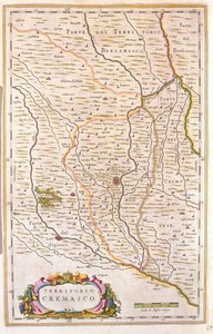 Creman alue, Italia, Willem Blaeun teoksessa "Theatrum Orbis Terrarum, sive Atlas Novus", Amsterdam. tekijältä Willem Blaeu