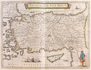 Turkki ja Kypros, teoksessa "Theatrum Orbis Terrarum, sive Atlas Novus", Willem Blaeu, Amsterdam. tekijältä Willem Blaeu