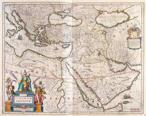 Turkin valtakunta, teoksessa "Theatrum Orbis Terrarum, sive Atlas Novus", Willem Blaeu, Amsterdam. tekijältä Willem Blaeu