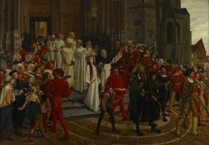1500-luvun marttyyri - Johanna Van Santhoven, 1883. tekijältä Willem Geets