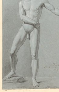 Seisova miesalasti edestä katsottuna (3. palkinto 1810) tekijältä Willem Grebner