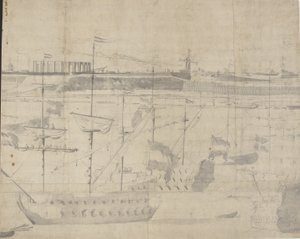 Hollannin laivasto Copenhagen Red 1658 -aluksella tekijältä Willem I van de Velde