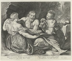 Lot ja hänen tyttärensä tekijältä Willem Isaacsz Swanenburg