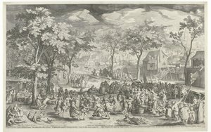 Kaupungin messut, n. 1610 tekijältä Willem Isaacsz. van Swanenburg