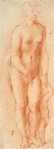 Venus ja Cupid. Nähty Georg Petelin veistosryhmä kääntyi puoliksi oikealle tekijältä Willem Panneels