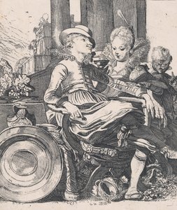 Rakastunut pariskunta: Lucelle ja Ascagnes, 1616.