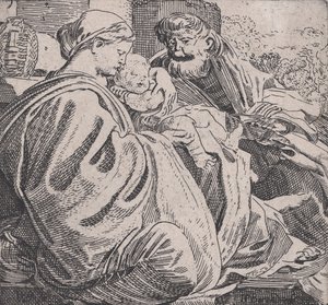 La Sagrada Família descansant, ca. 1615. finlandès