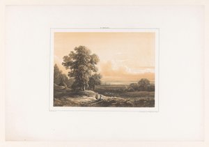 Maisema kahdella hahmolla