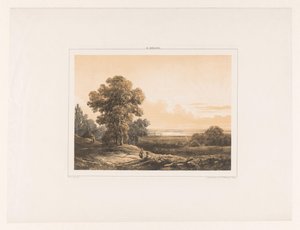 Maisema kahdella hahmolla