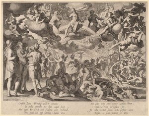 El judici final finlandès tekijältä Willem Swanenburgh, after Joachim Anthonisz Wtewael